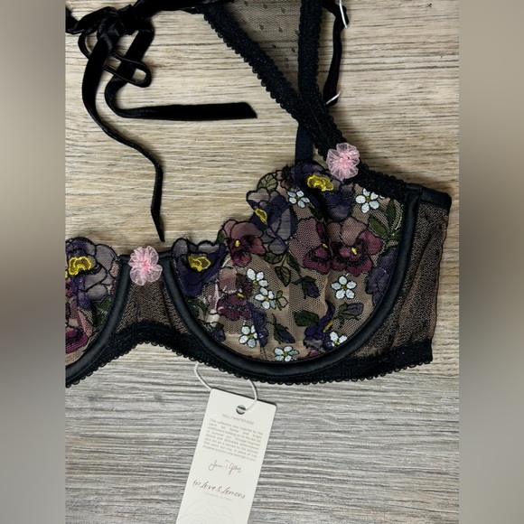 Sold! NWT For Love and Lemons Clara High Neck Bra - Picture 7 of 8